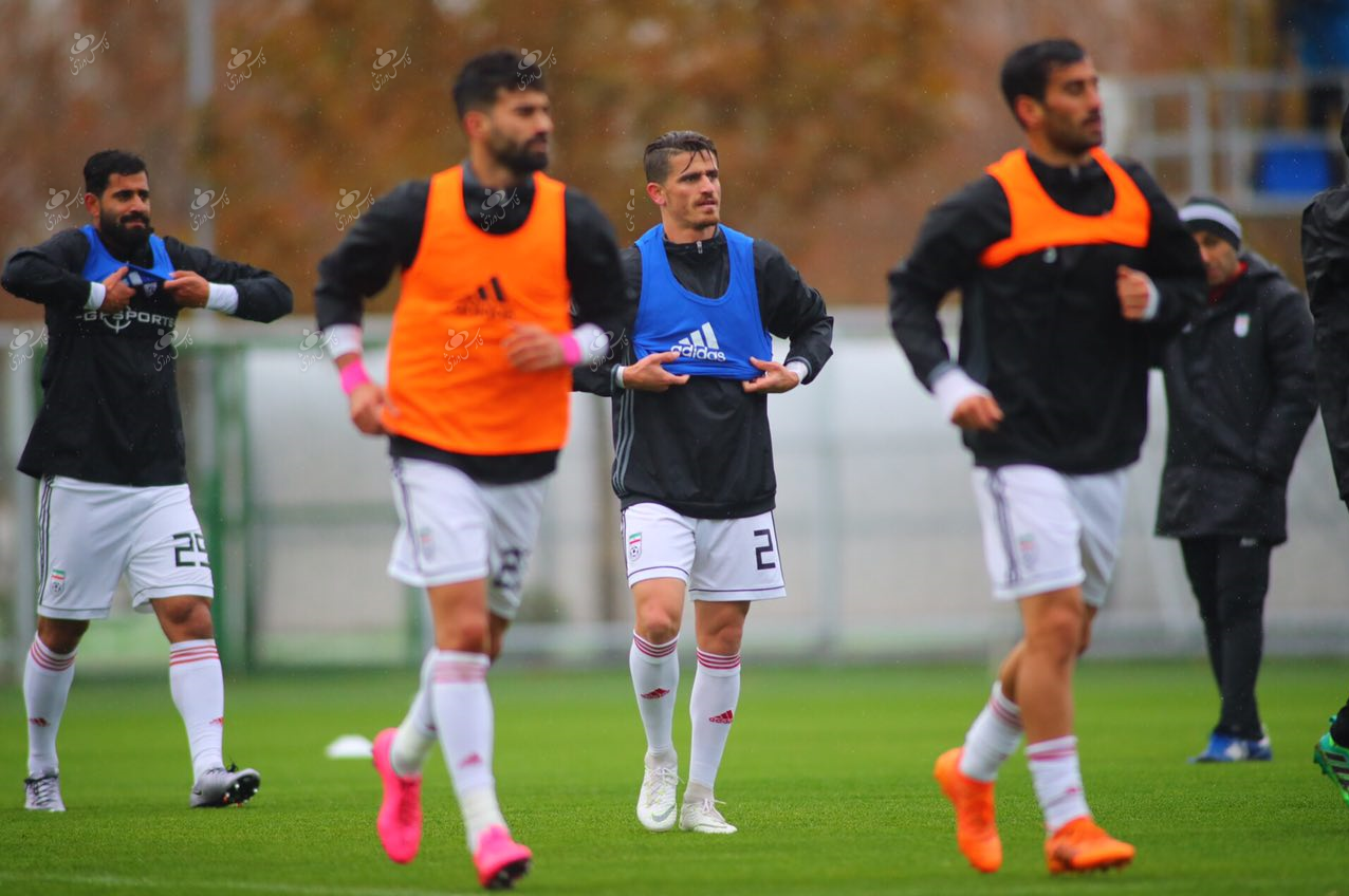 تمرین تیم ملی با حضور وریا غفوری