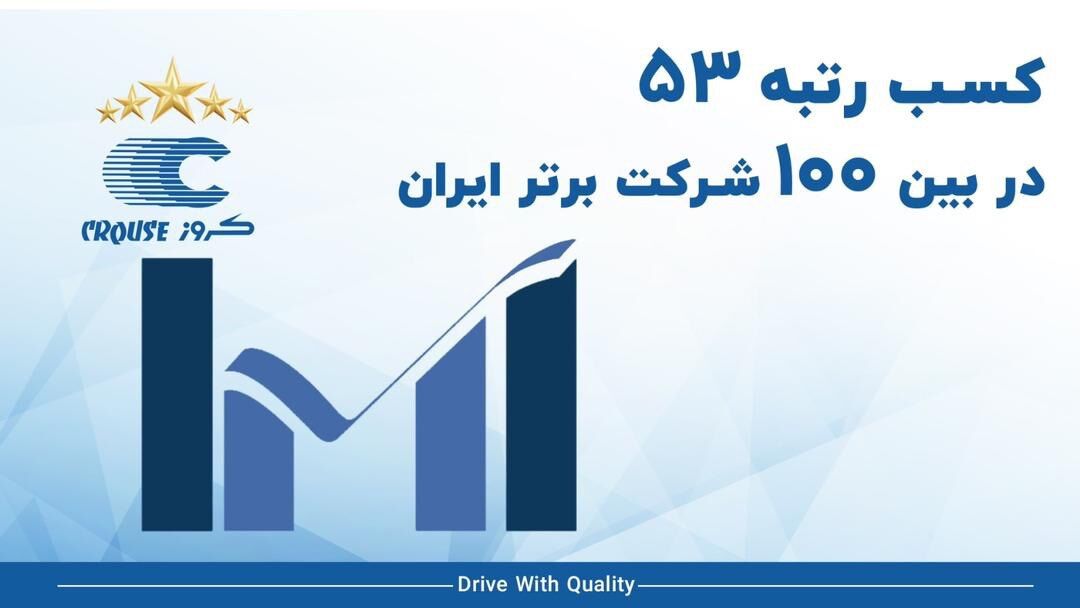 کروز ۵۳مین شرکت برتر ایران شناخته شد

