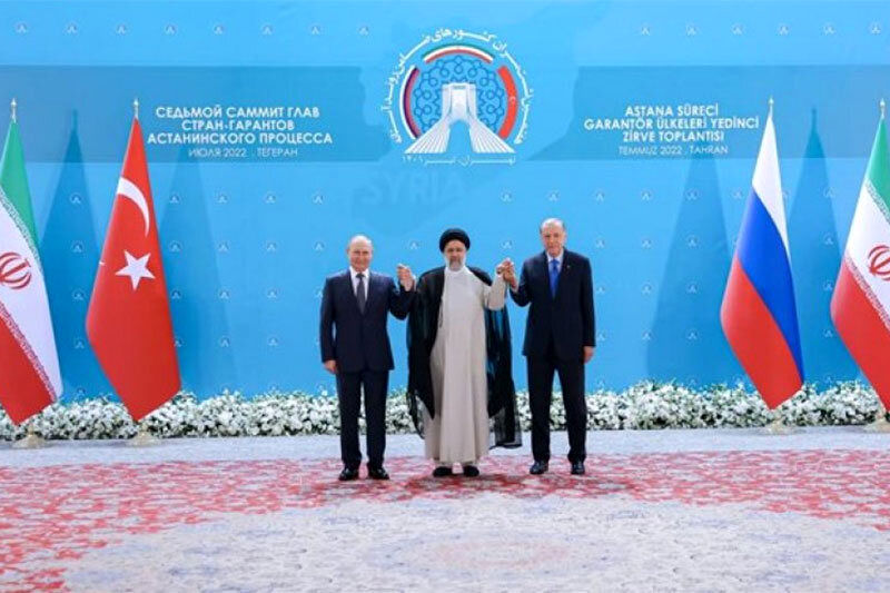 عکس مشترک رئیسی، پوتین و اردوغان یک چالش است