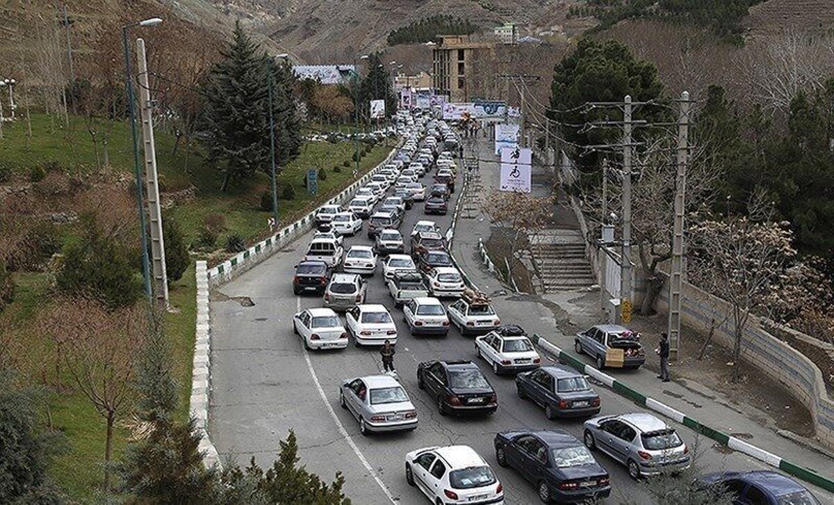 ترافیک سنگین در جاده‌های چالوس و هراز