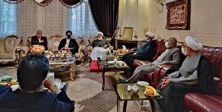 حضور مهدی کروبی در منزل رسول منتجب‌نیا دبیرکل حزب جمهوریت