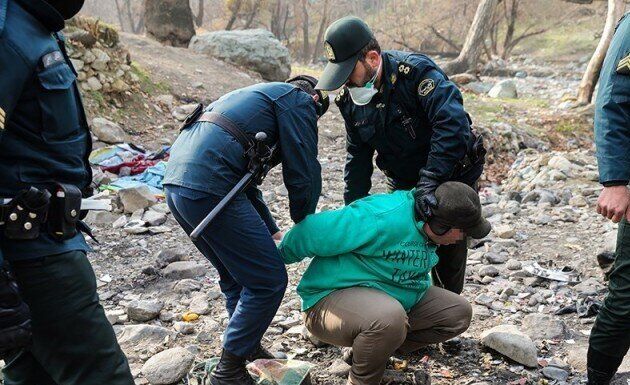 دره فرحزاد عاری از معتادان متجاهر شد