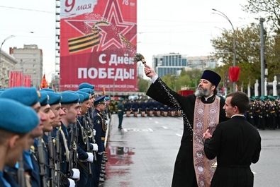 رژه روز پیروزی ارتش روسیه در میدان سرخ مسکو
