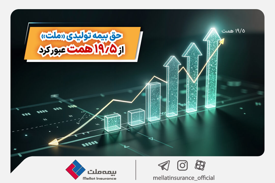 حق بیمه تولیدی «ملت» از 19.5 همت عبور کرد/ رشد 4 برابری حق بیمه تولید شده «ملت» در 11 ماهه 1403

