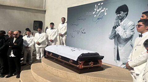 پیکر ناصر تقوایی در امام‌زاده طاهر آرام گرفت
