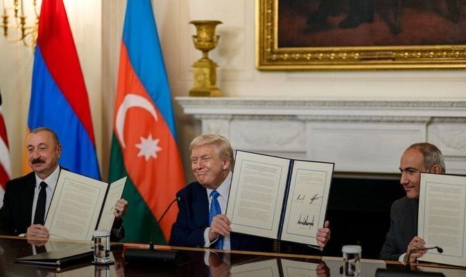 متن کامل توافق ارمنستان-آذربایجان منتشر شد/ تسنیم: در متن این معاهده اشاره‌ای به عباراتی نظیر «ارتباط بدون مانع» نشده