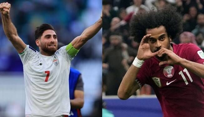 مقایسه آمار کاپیتان ایران با قطر توسط AFC