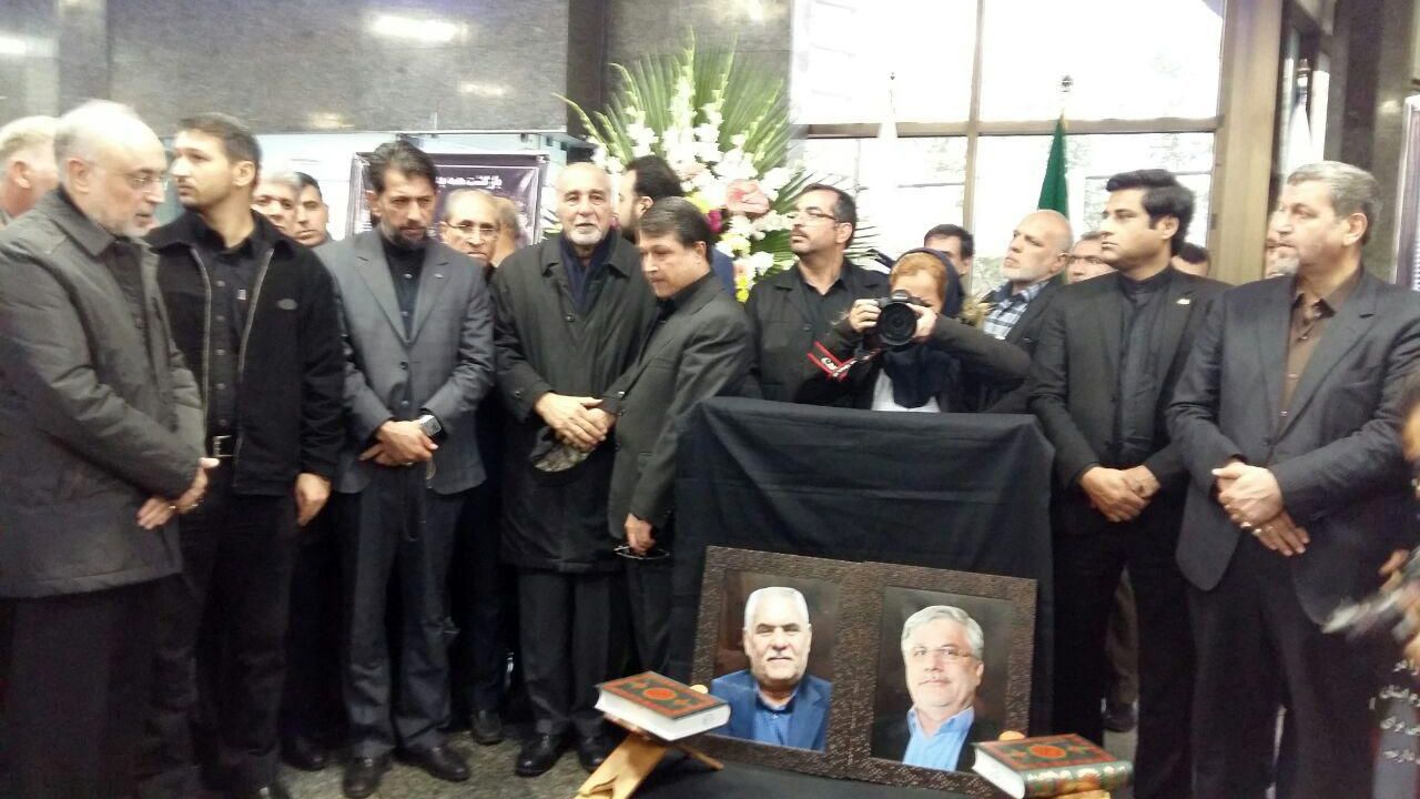 مراسم وداع با پیکر سیدتقی نوربخش و عبدالرحمن تاج‌الدین برگزار شد
