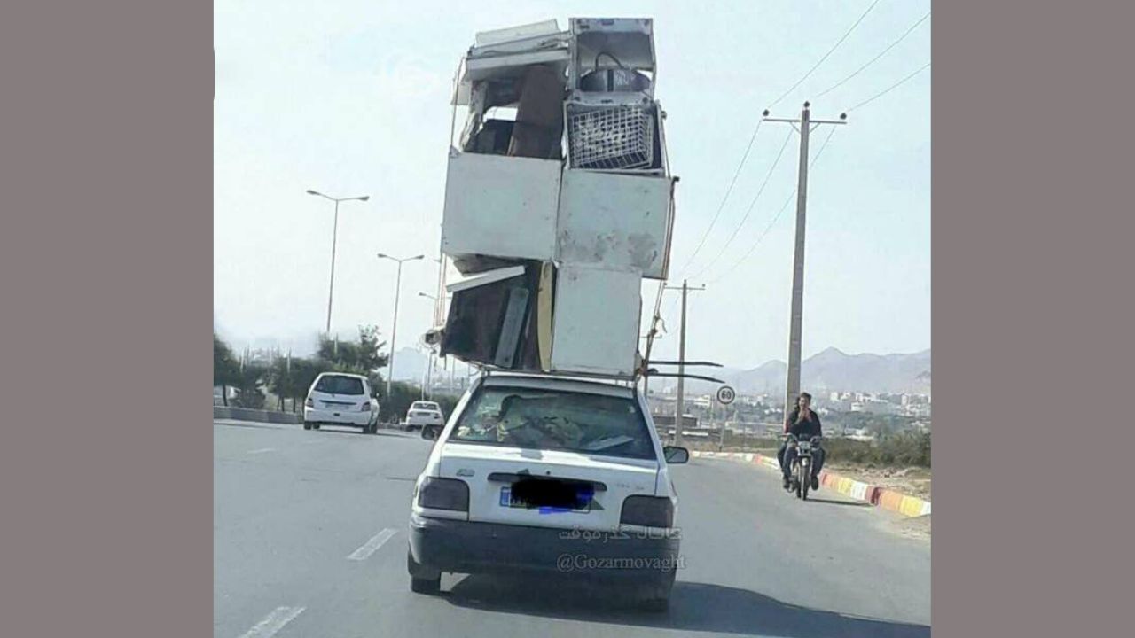 ساخت برج روی پراید! + عکس