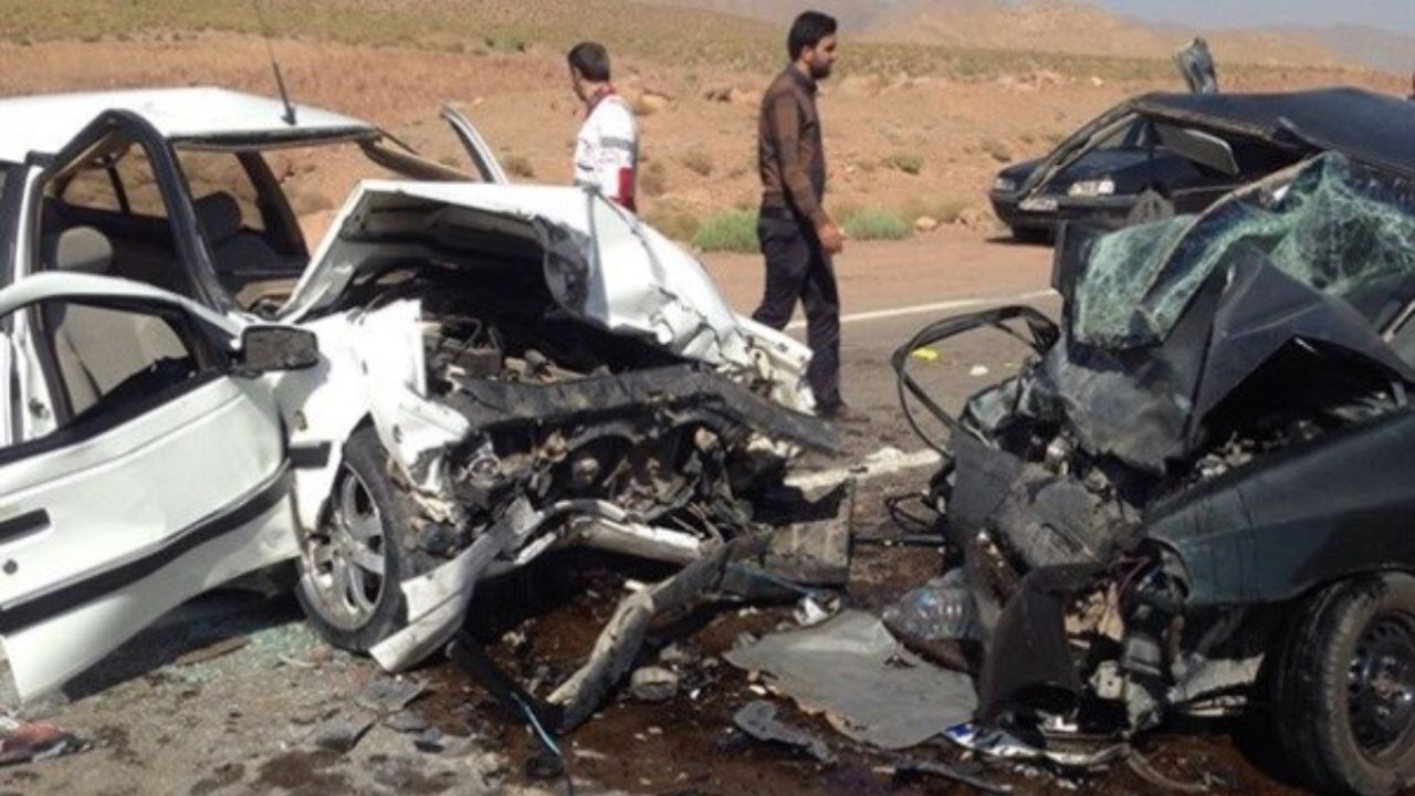 تصادف مرگبار پژو با سمند