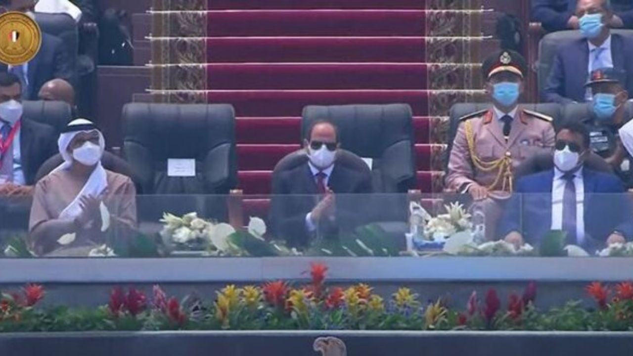 افتتاح مدرنترین پایگاه نظامی مصر در دریای مدیترانه با حضور ولیعهد ابوظبی