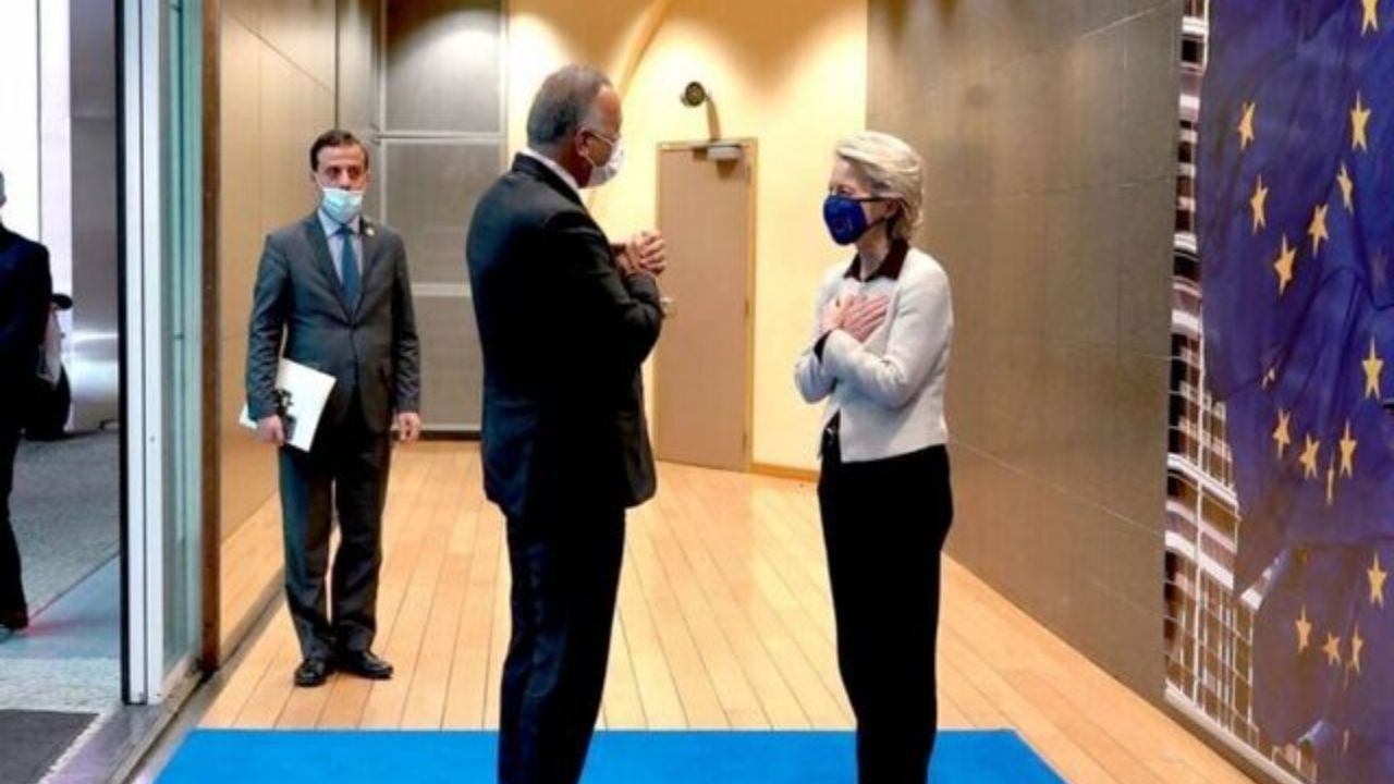دیدار نخست وزیر عراق با رئیس اتحادیه اروپا و نخست‌وزیر بلژیک