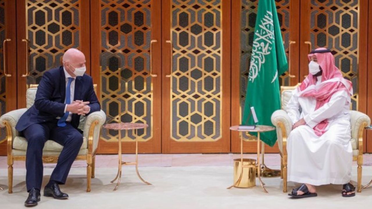 محمد بن سلمان میزبان اینفانتینو