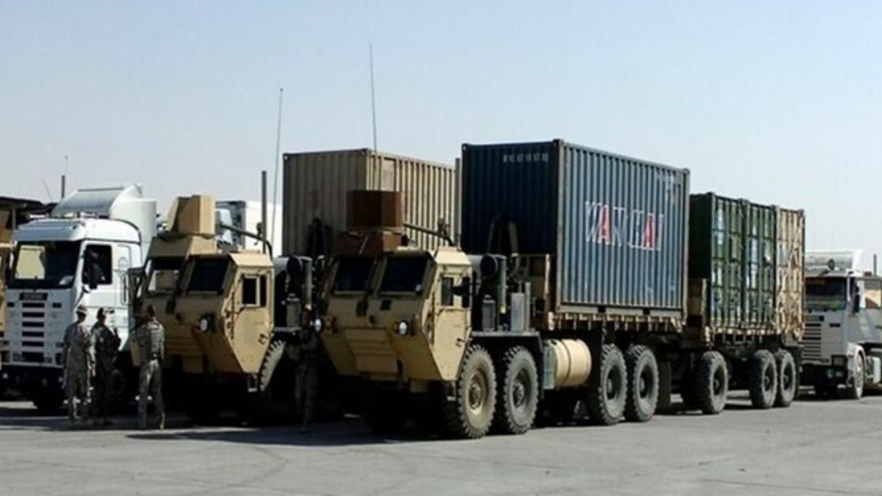 4 کاروان لجستیک آمریکا در عراق هدف قرار گرفت