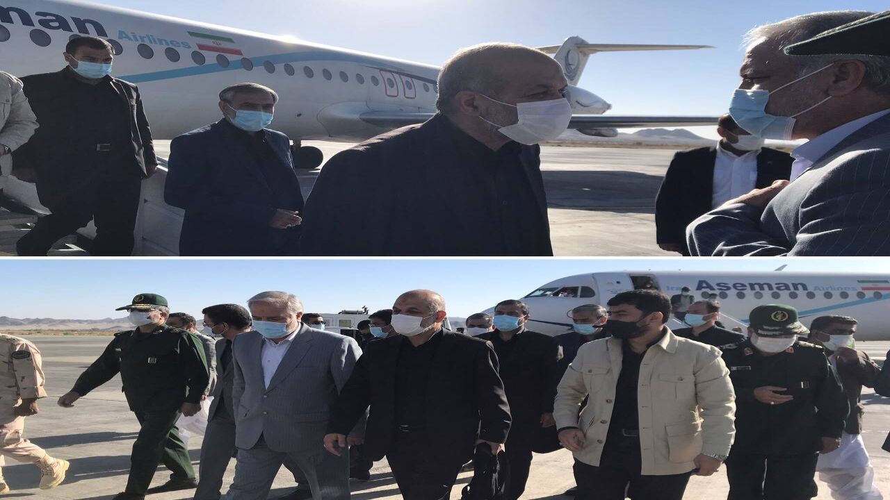 وزیر کشور وارد زاهدان شد