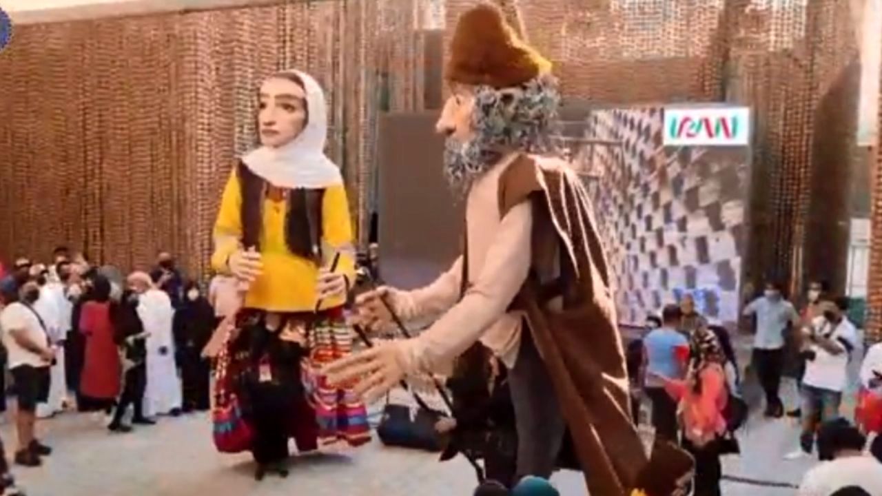 حضور عروسک های غول پیکر نمایش های آئینی گیلان زمین در نمایشگاه اکسپو دبی 2020