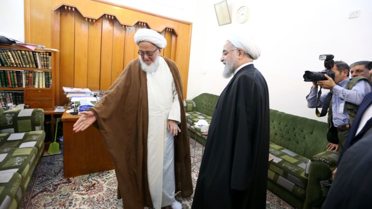 روحانی با علمای نجف دیدار کرد