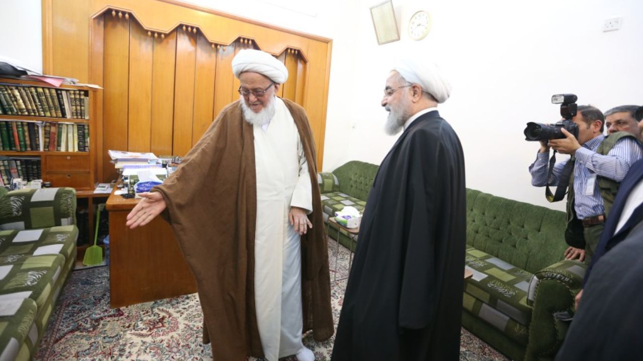 روحانی با علمای نجف دیدار کرد