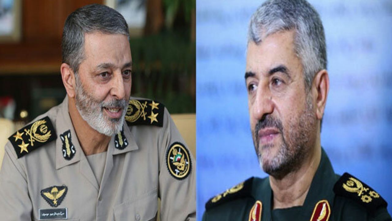 تبریک روز ارتش از سوی سرلشکر جعفری به سرلشکر موسوی