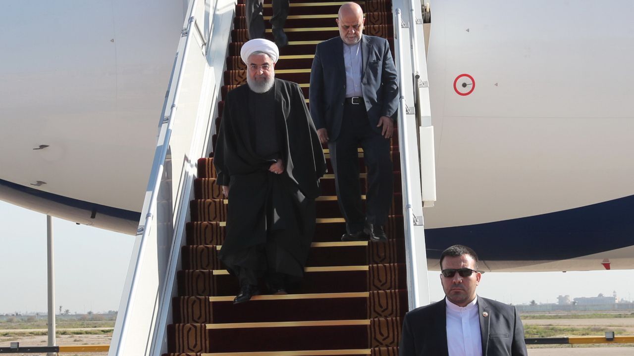 روحانی وارد کرمانشاه شد