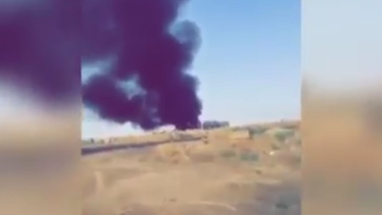 آتش‌سوزی در تأسیسات نفتی عربستان بعد از حمله پهپادی یمن + ویدئو