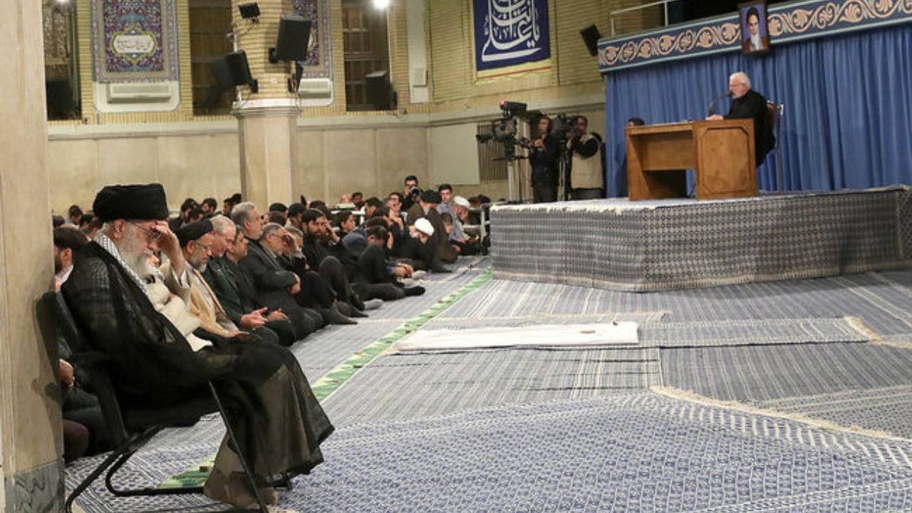 مراسم سوگواری مولای متقیان امام علی(ع) در حضور رهبر معظم انقلاب