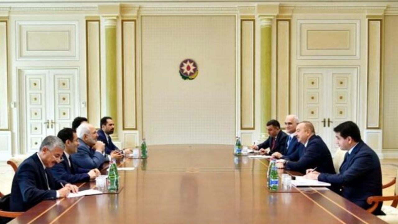 ظریف با الهام علی اف دیدار و گفتگو کرد
