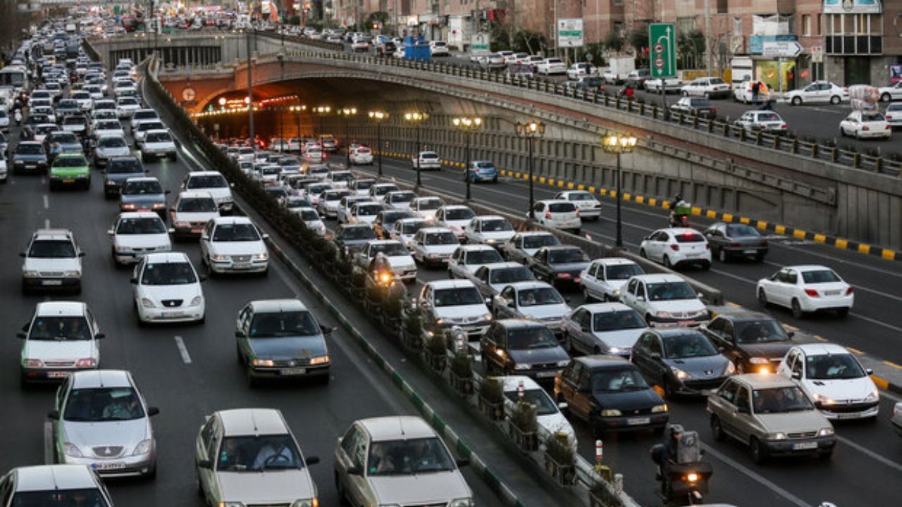 ترافیک صبحگاهی در مسیر جنوب به شمال شهید نواب