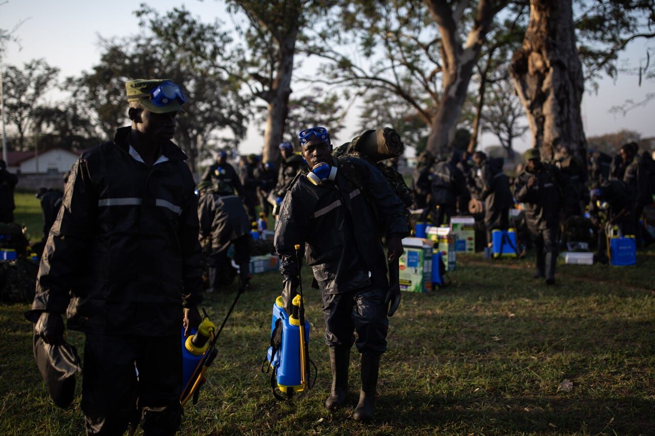 مبارزه با ملخ‌ها در آفریقا