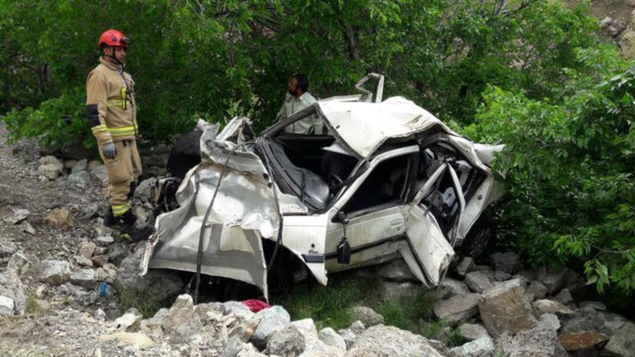 3 کشته، نتیجه حادثه سقوط یک خودرو به دره