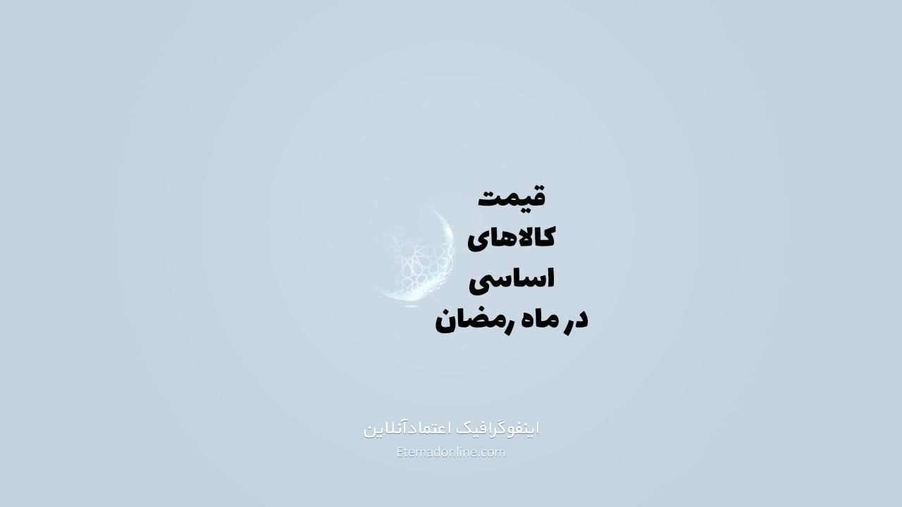 اینفوگرافی| قیمت مهم‌ترین اقلام مصرفی ماه رمضان