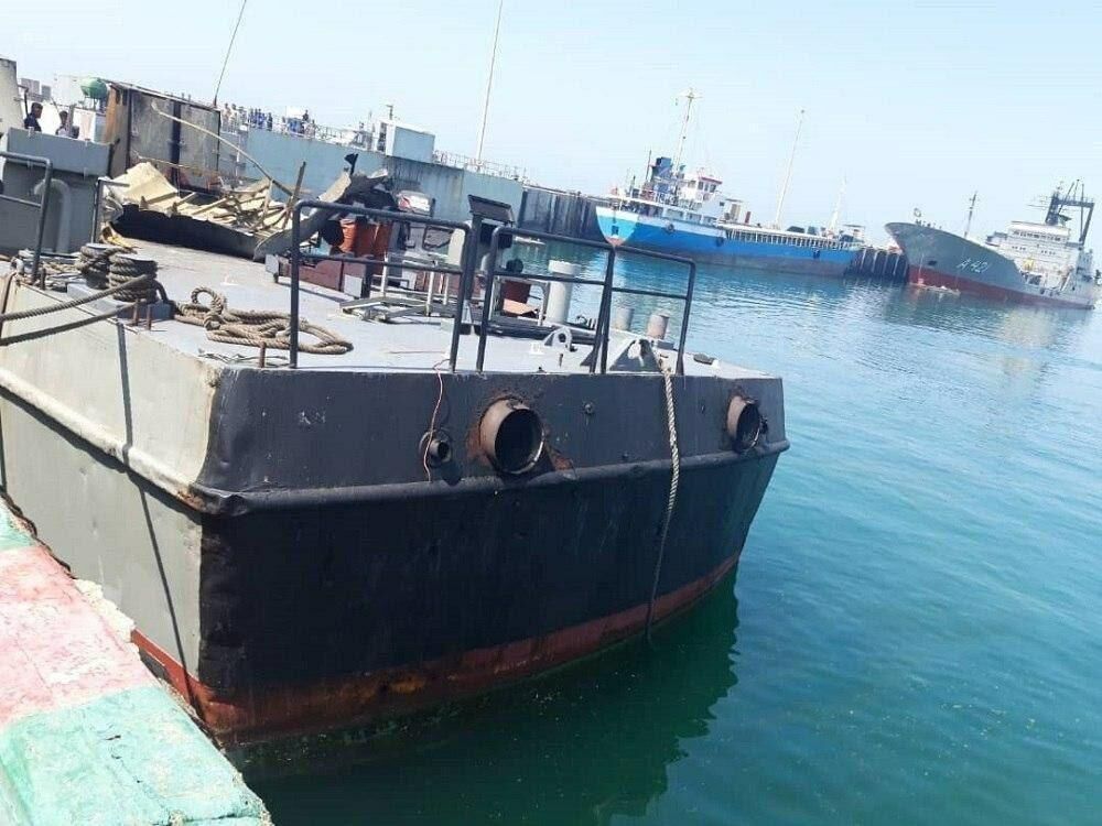 تصویر دقیق از محل اصابت موشک در شناور کنارک
