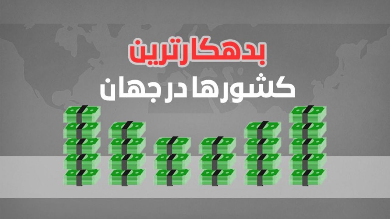 بدهکارترین کشورهای جهان را بشناسید