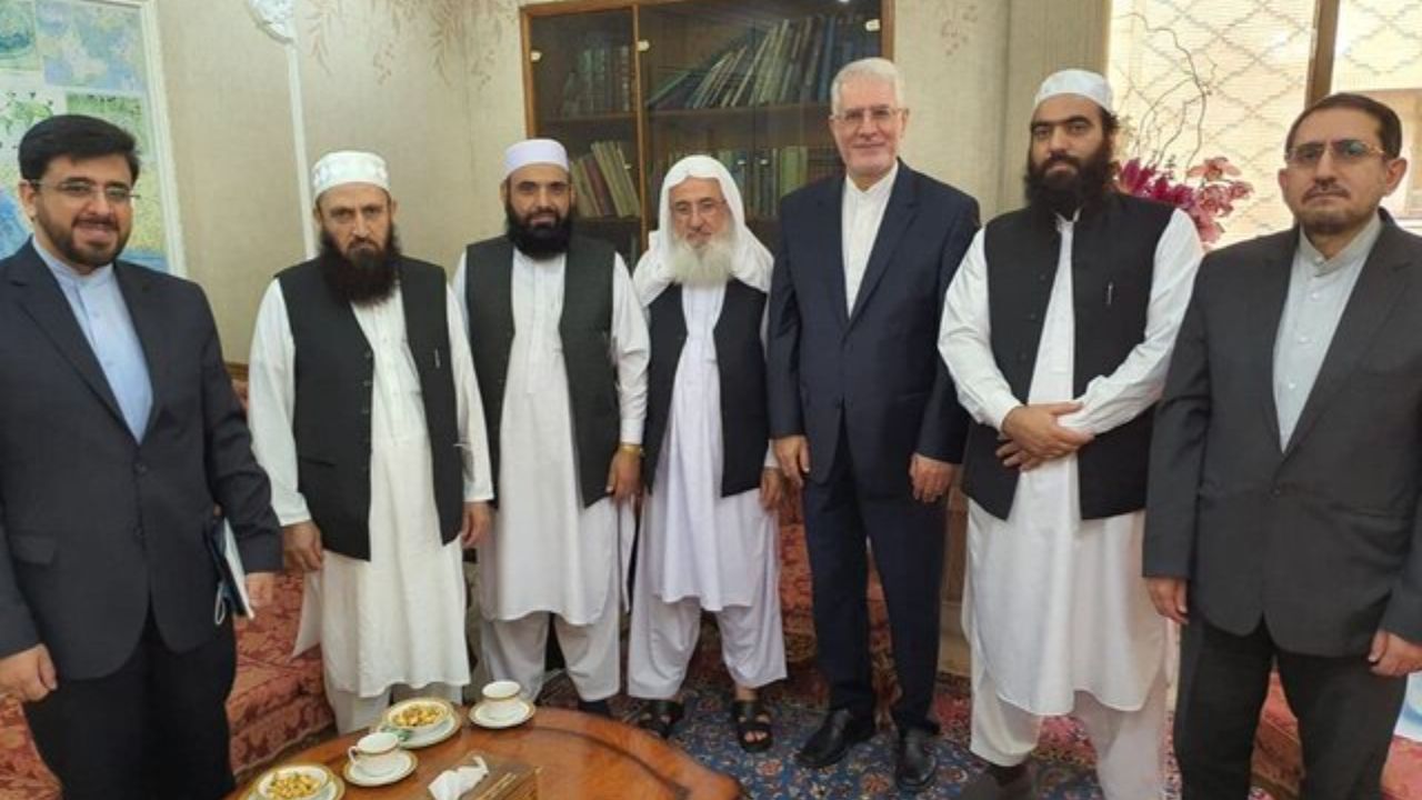 حضور هیاتی از طالبان در سفارت ایران در قطر در پی ترور شهید ‎فخری‌زاده
