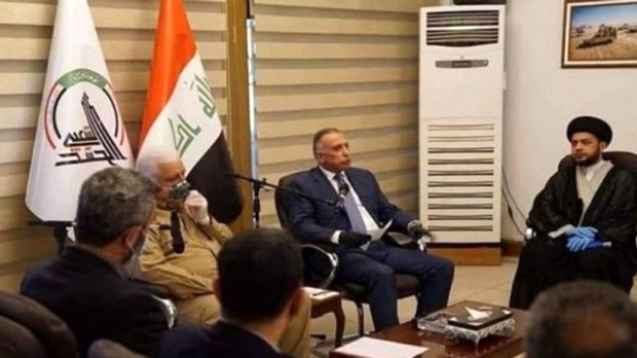 دیدار مصطفی الکاظمی و فرماندهان حشد الشعبی