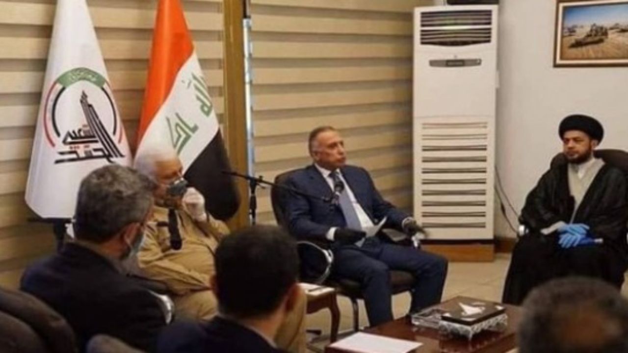 دیدار مصطفی الکاظمی و فرماندهان حشد الشعبی