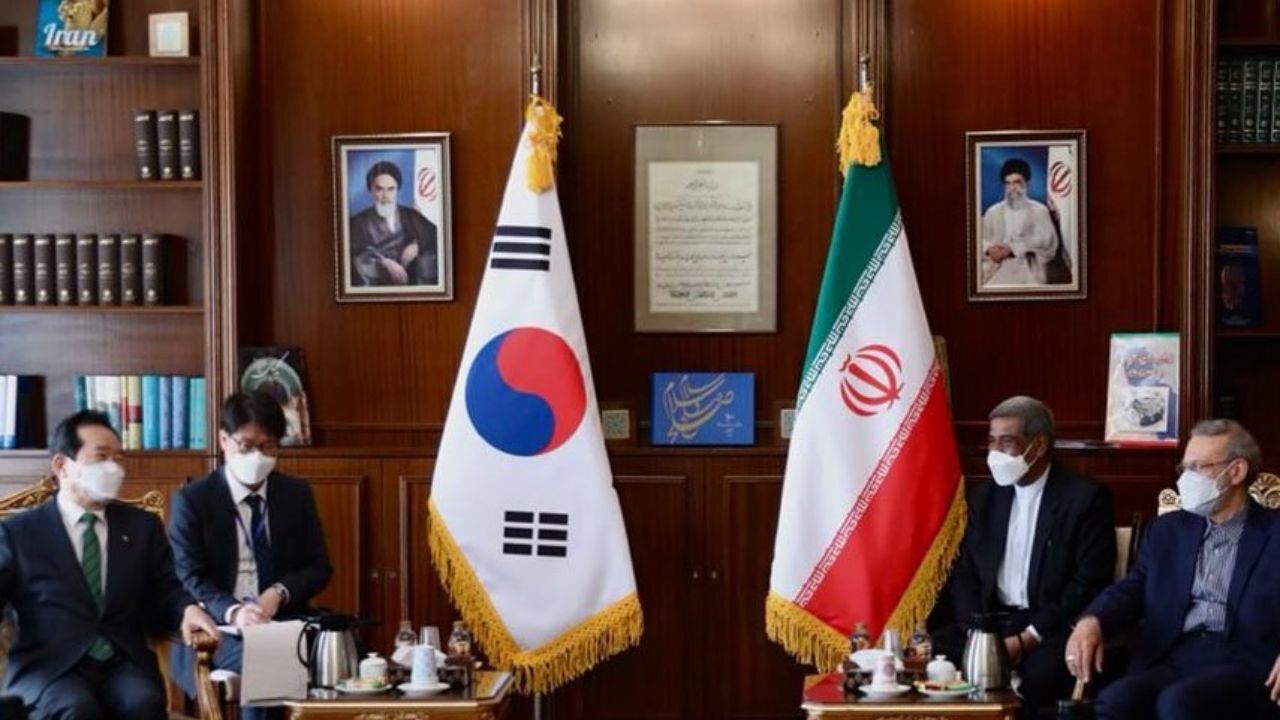 دیدار نخست‌وزیر کره جنوبی با علی لاریجانی در سعدآباد