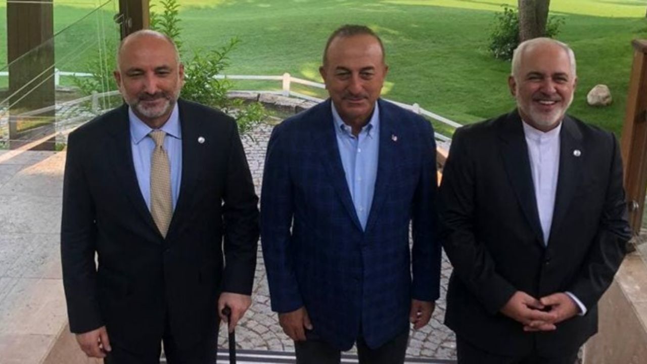 نشست سه جانبه وزرای خارجه ایران، ترکیه و افغاستان در آنتالیا