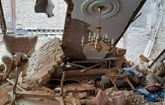 فرو ریختن منزل مسکونی در شرق تهران