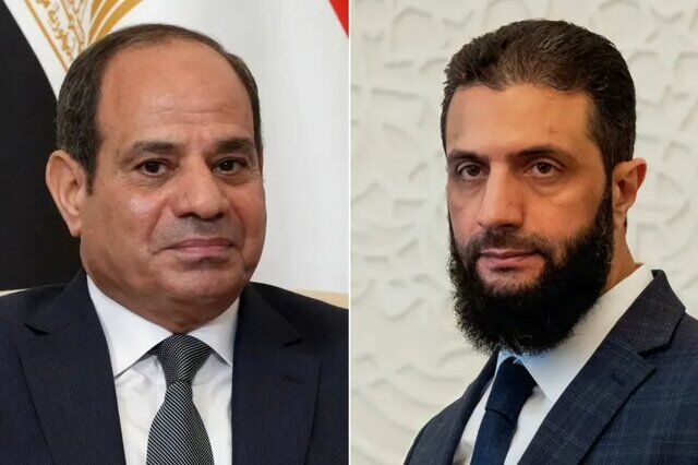 ریاست جمهوری مصر به نقل از السیسی ریاست جمهور احمد الشرع را تبریک گفت!