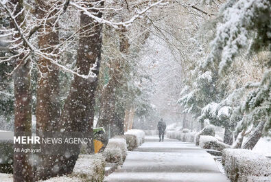 بارش برف زمستانی در ارومیه