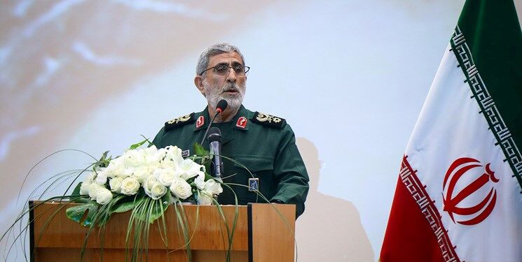 حضور سردار قاآنی در مسجد سلمان فارسی نهاد ریاست جمهوری
