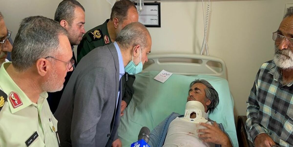 عیادت وزیر کشور و راه و شهرسازی از مصدومان حادثه قطار مشهد-یزد