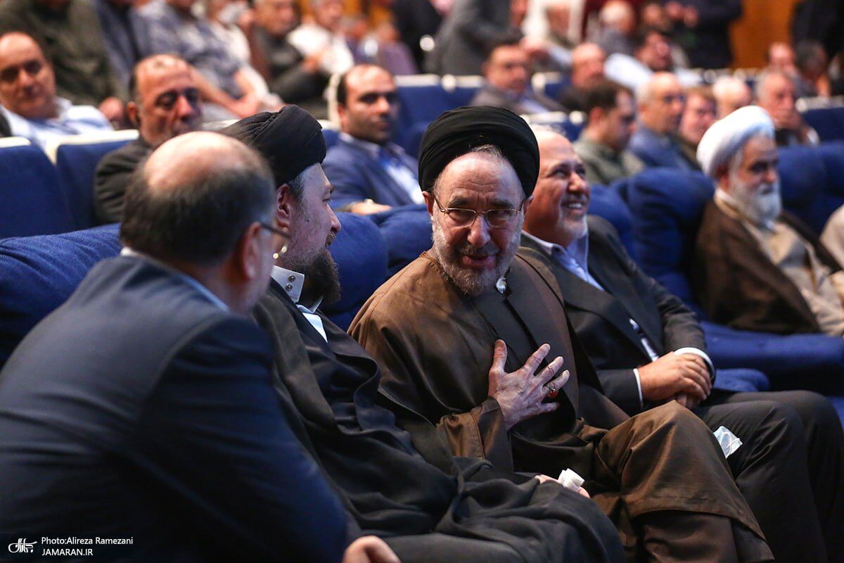 تصاویری از سید محمد خاتمی در مراسم اولین سالگرد درگذشت مرحوم سید محمود دعایی