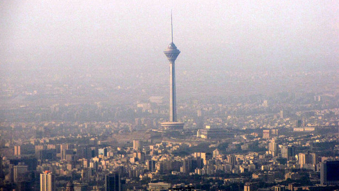 وضعیت قرمز کیفیت هوای تهران  در ۱۸ ایستگاه