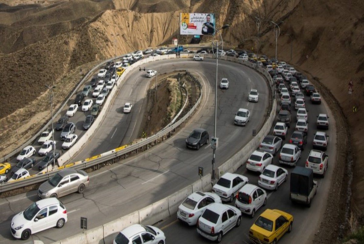 تردد روان در جاده چالوس