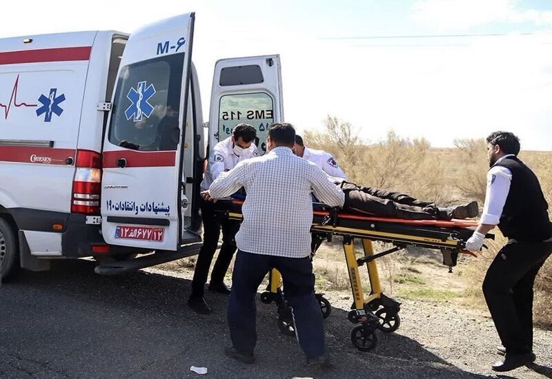 انحراف اتوبوس در جاده کرمان به رفسنجان ۱۵ مجروح برجا گذاشت