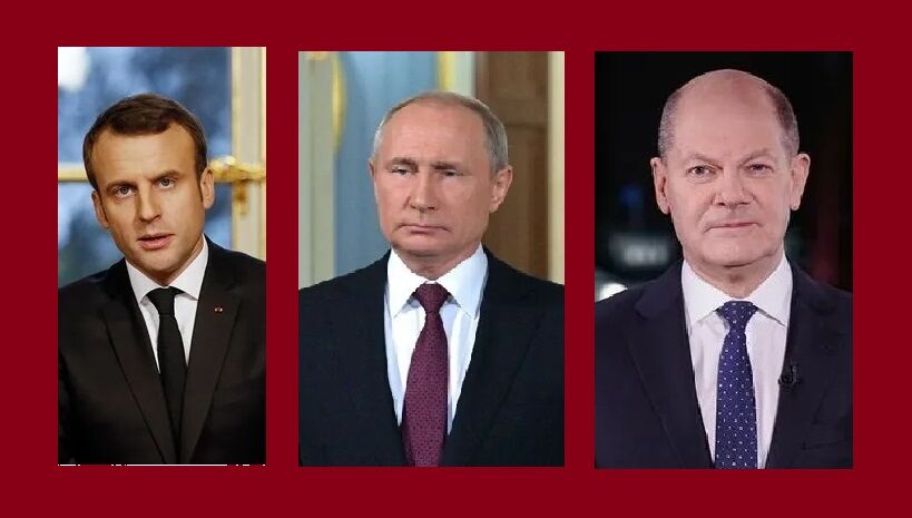 درخواست پوتین از ماکرون و شولتس درباره فشار به کی‌یف