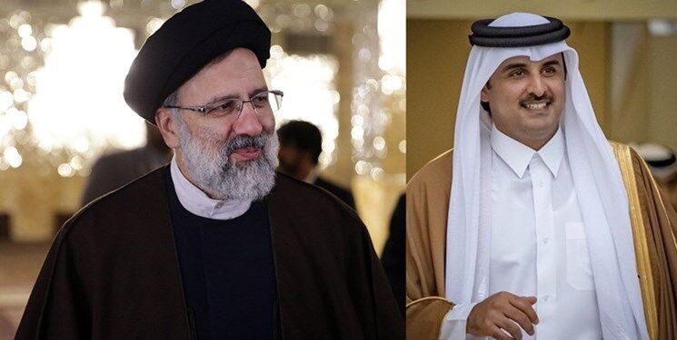 گفت‌وگوی تلفنی امیر قطر و رئیسی درباره تحولات منطقه‌ای و بین‌المللی