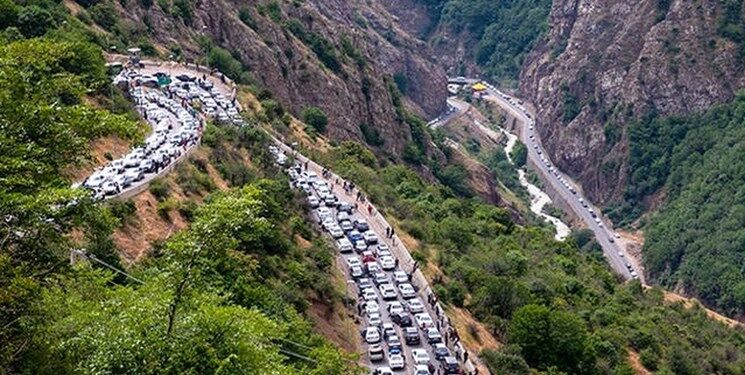 ترافیک سنگین در محورهای شمالی